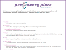 Tablet Screenshot of pregnancy-place.com